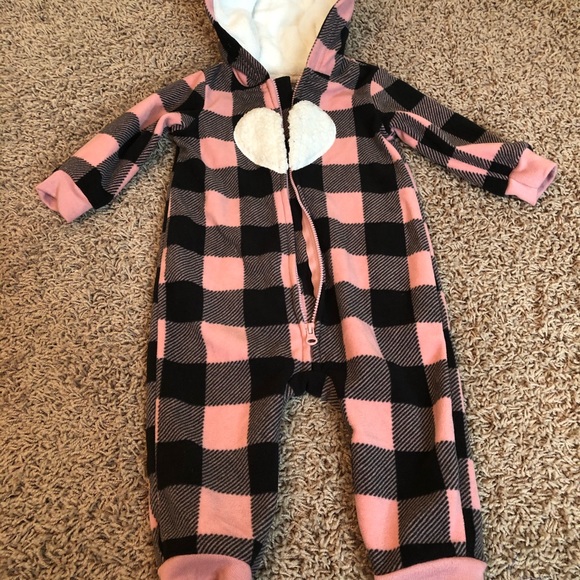 Carter’s fleece onesie - Picture 1 of 3